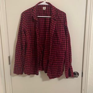 Red Gingham Flannel✨